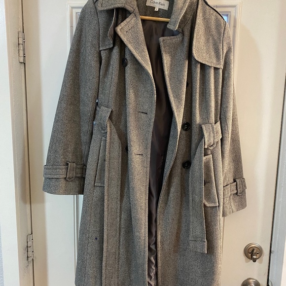 Calvin Klein Gray Coat